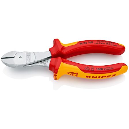 Knipex 7406160 İzoleli Yan Keski VDE 160mm