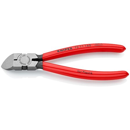 Knipex 7211160 Plastik Yan Keski Eğri 160mm