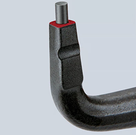 KNIPEX Ağır Hizmet Eğri Uçlu İç Segman Pensesi 165 mm (4821J21)