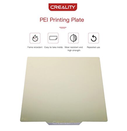 Creality PEI Parlak Yüzey Baskı Tablası Kiti - 235×235×1mm Standart