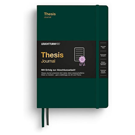 Leuchtturm1917 Thesis Sert Kapak A5 İngilizce Journal Forest Green 369206