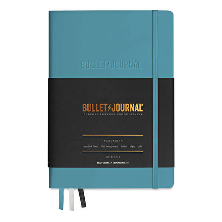 Leuchtturm1917 Bullet Journal 2nd Edition A5 Sert Kapak Noktalı Defter Turquoise25 373022