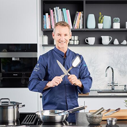 RÖSLE Silikon Uçlu Paslanmaz Çelik Spatula
