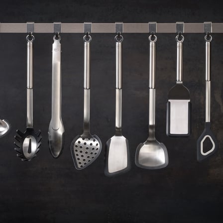 Silikon Uçlu Paslanmaz Çelik Spatula 26 cm