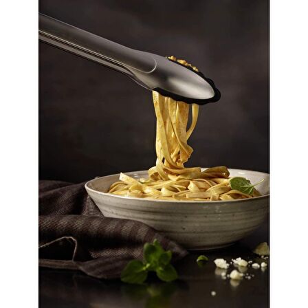 Rösle 12987 Paslanmaz Çelik Kilitlenebilir Silikon Uçlu Maşa 30 Cm.