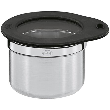 Rösle 16553 Silikon Kapaklı Çelik Saklama Kabı (Ø 8 cm / 0,3 Litre)