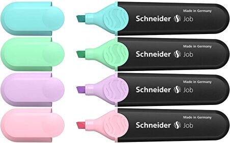 Schneider Fosforlu 150 Fosforlu Kalem Pastel Renkler Set 4'lü