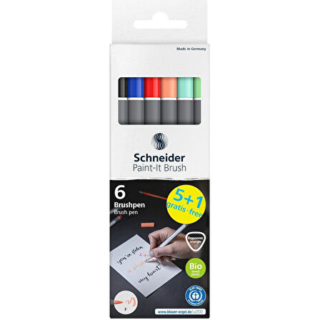 Schneider Paint-It 070 Brush Pen Pastel 6 Renk (ML07010503)