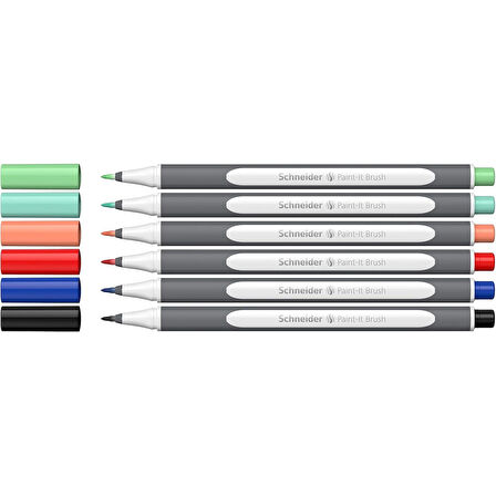 Schneider Paint-It 070 Brush Pen Pastel 6 Renk (ML07010503)
