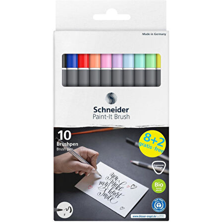 Schneider Paint-It 070 Brush Pen 10 Renk (ML07010504) 