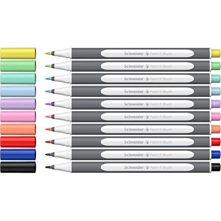 Schneider Paint-It 070 Brush Pen 10 Renk (ML07010504) 