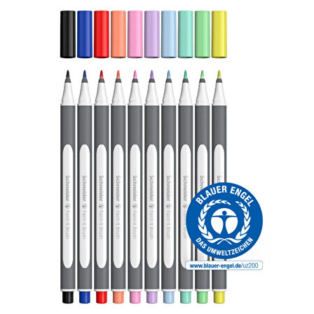 Schneider Paint-It 070 Brush Pen 10 Renk (ML07010504) 