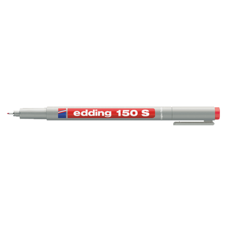 Edding Asetat Kalemi Non Permanent S Seri 0.3 MM Kırmızı 150S