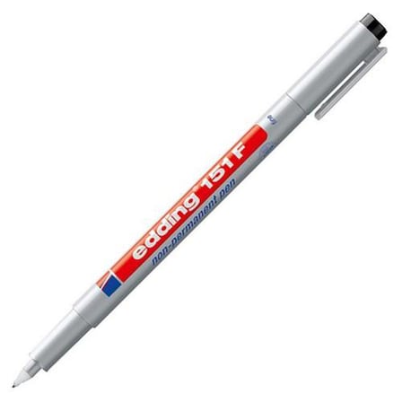 EDDING 151F SİLİNEBİLİR PERMANENT (ASETAT) KALEMİ SİYAH