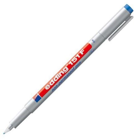 EDDING 151F SİLİNEBİLİR PERMANENT (ASETAT) KALEMİ MAVİ