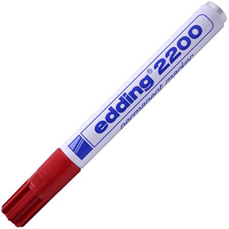 Edding Markör Permanent 1-5 MM Kırmızı Kesik Uçlu 2200