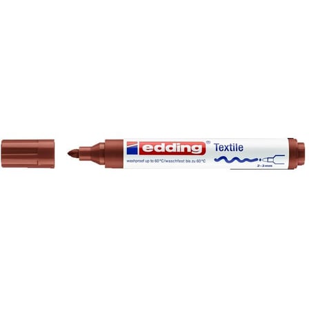 Edding Tekstil Kalemi 2-3mm 4500-Brown