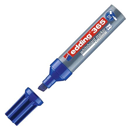 EDDING 365 KESİK UÇLU BEYAZ TAHTA KALEMİ MAVİ