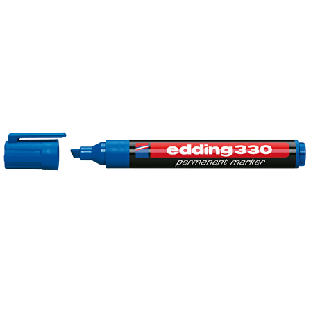 Edding Markör Permanent Kesik Uçlu 1-5 MM Mavi 330