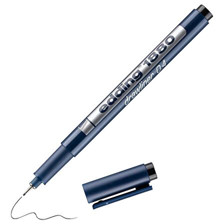 Edding 1880 Teknik Çizim Kalemi 0.4 mm Siyah 10 lu