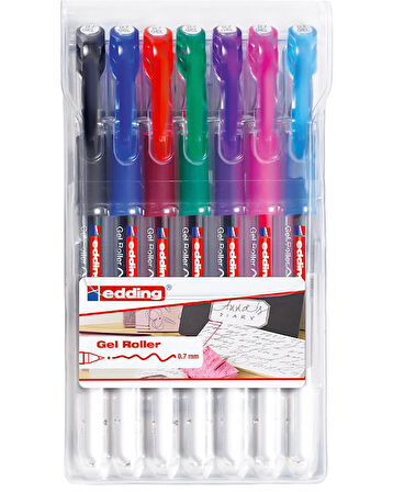 Edding Jel Roller Kalem 7li Set 07mm Metalik Renkler 2185