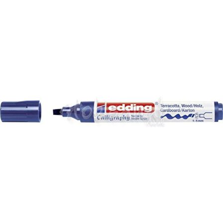 Edding 1455 Kaligrafi Kalemi 5mm Mavi