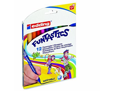 Edding Funtastics Yıkanabilir İnce Uçlu Keçeli Kalem 12li