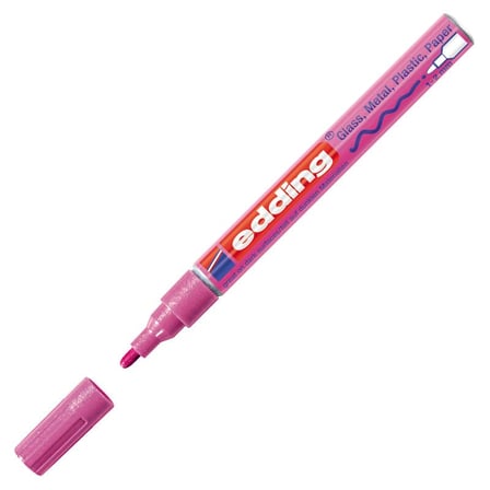 Edding 751 Paint Markör Kalem 1-2mm Metalik Pembe