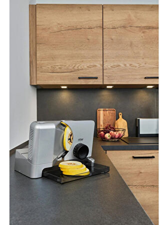 Ritterwerk Ritter E 16 Duo Plus (Extra Bıçak) Ev Ofis Tipi Elektrikli Salam Sosis Gıda Dilimleyici Eco Motor