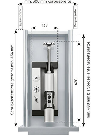 Ritter Esm 50 Çekmece içi istasyonlu Kablosuz El Blender (Dünyada ilk)