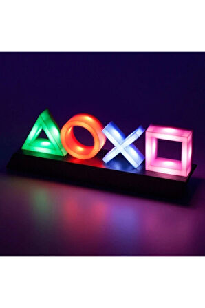 Playstation Icon Light Ikon Aydınlatma Ses Kontrol Masa Lambası Duvar Aydınlatması