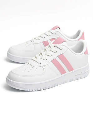 Günlük Unisex  Spor Ayakkabı Bağcıklı Dikiş Detaylı Hafif Kalın Yüksek Taban Sneaker 4005