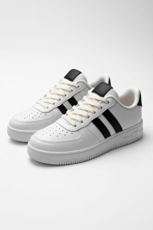 Günlük Unisex  Spor Ayakkabı Bağcıklı Dikiş Detaylı Hafif Kalın Yüksek Taban Sneaker 4005