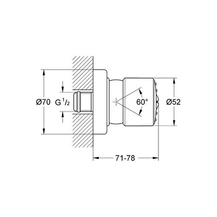 Grohe Relexa 50 Yan Duş - 28198000