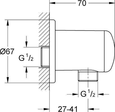 Grohe Relexa Duş Çıkış Dirseği - 28671000