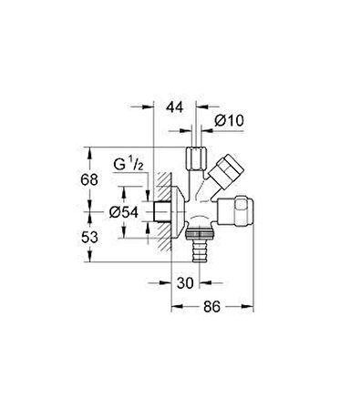 Grohe Ara Musluk Çamaşır Musluk Çıkışlı - 41073000