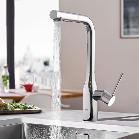 Grohe Essence Tek Kumandalı Spiralli Eviye Bataryası - 30270000