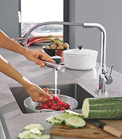 Grohe Essence Tek Kumandalı Spiralli Eviye Bataryası - 30270000