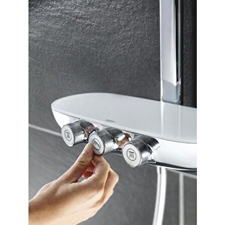 Grohe SmartControl 300 Termostatik Duş Bataryalı Borulu Duş Sistemi - 26250000