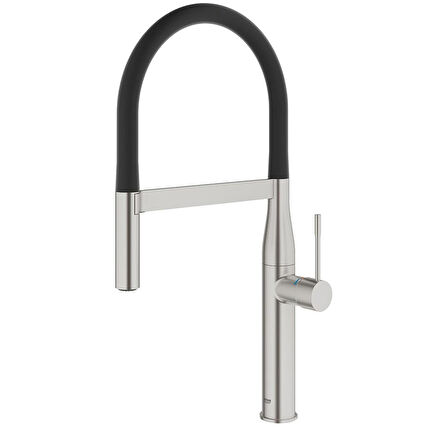 Grohe Spiralli Eviye Bataryası Essence P.Çelik/Siyah - 30294DC0