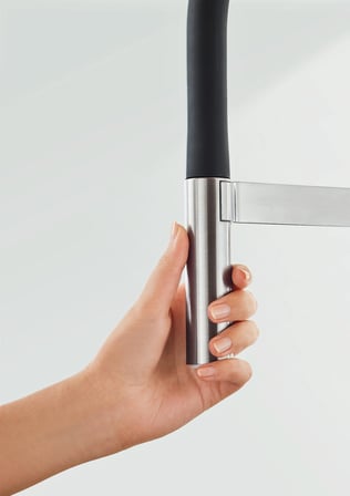 Grohe Spiralli Eviye Bataryası Essence P.Çelik/Siyah - 30294DC0