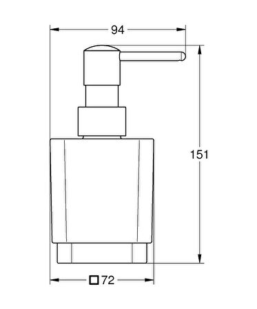 Grohe Selection Cube Sıvı Sabunluk - 40805000