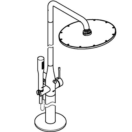 Grohe Essence Tek Kollu Ayaklı Duş Sistemi - 23741001