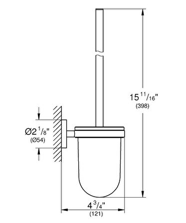 Grohe Tuvalet Fırçalık Essentials Super Steel - 40374DC1
