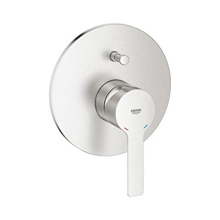 Grohe Lineare 19297DC1 Gümüş Banyo Bataryası