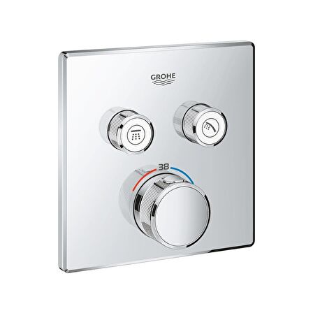 Grohe Grohtherm Smartcontrol 29124000 Gümüş Banyo Bataryası