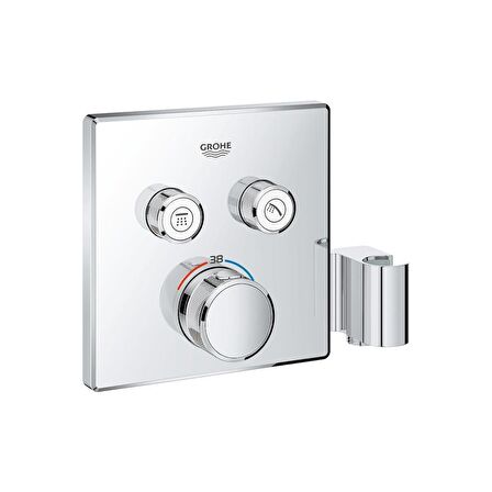 Grohe Grohtherm Smartcontrol 29125000 Gümüş Banyo Bataryası