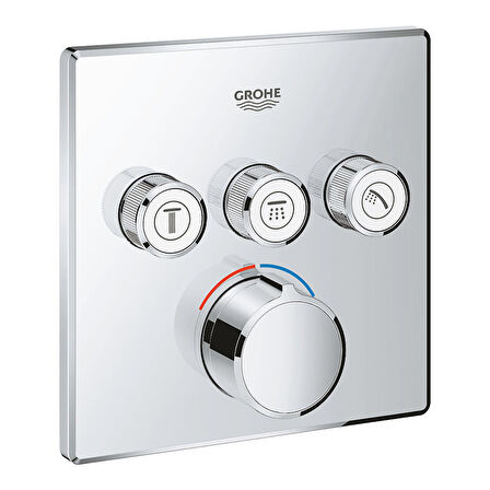 Grohe Grohtherm Smartcontrol 29149000 Gümüş Banyo Bataryası