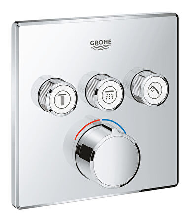 Grohe Grohtherm Smartcontrol 29149000 Gümüş Banyo Bataryası