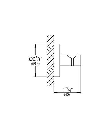 Grohe Bornoz Askısı Essentials Brushed Cool Sunrise - 40364GN1